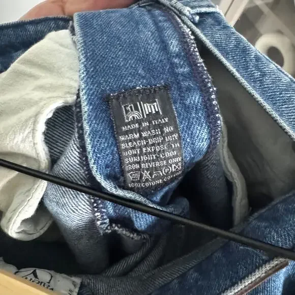 Valentino High Rise Barrel Leg Western Wear Jeans 28 Vintage Medium Wash Denim Straight Leg